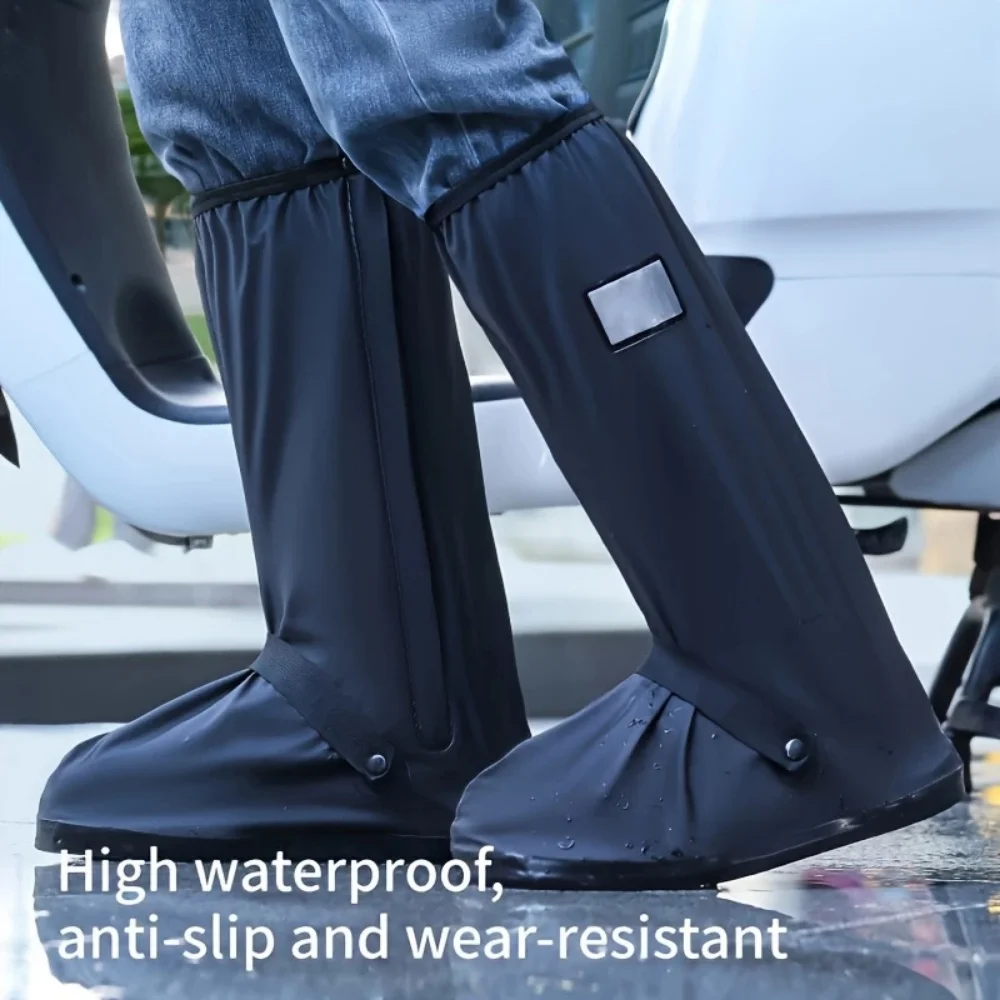 AliExpress QUHE Thicken High Tube Outdoor Camping Waterproof Shoes Reusable Motorcycle Cycling Bike Rain Boot Shoes Covers Rainproof Shoes Cover