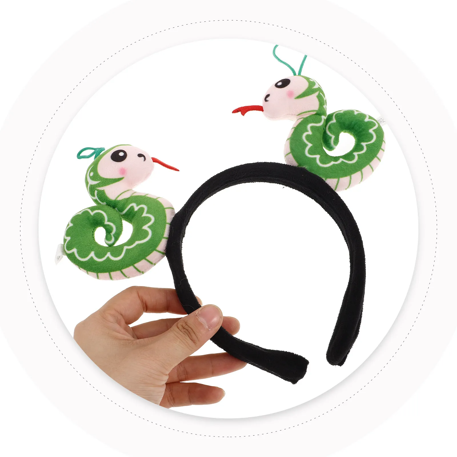 Cartoon Snake Hairband Cute Snake Headband for Women Zodiac Hair Accessory New Year Costume Party Hairband Unique Hair Accessory