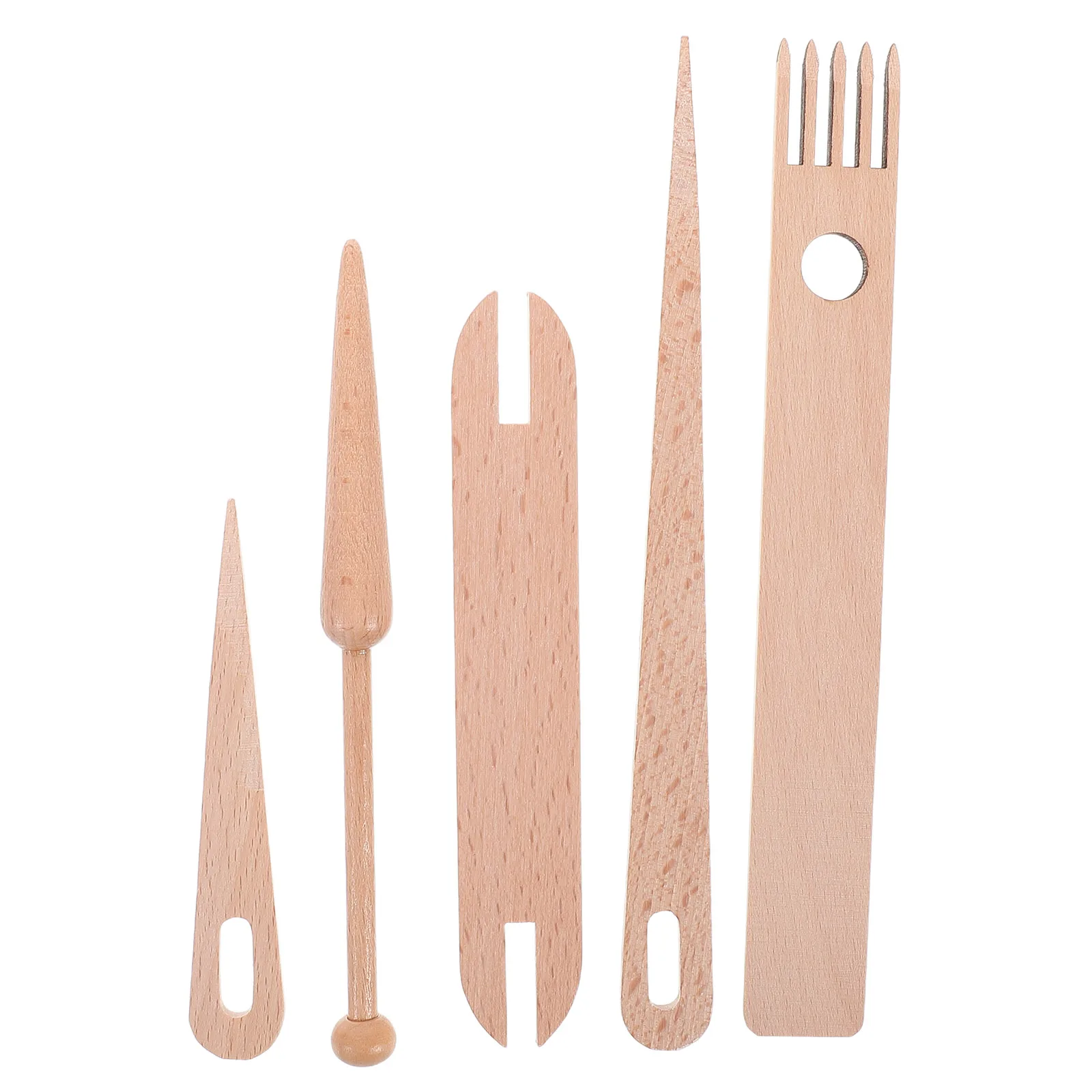 

Craft Weaving Accessories Set Mini Needles Darning Tools Wooden Knitting Needle Small Portable Weaving Set