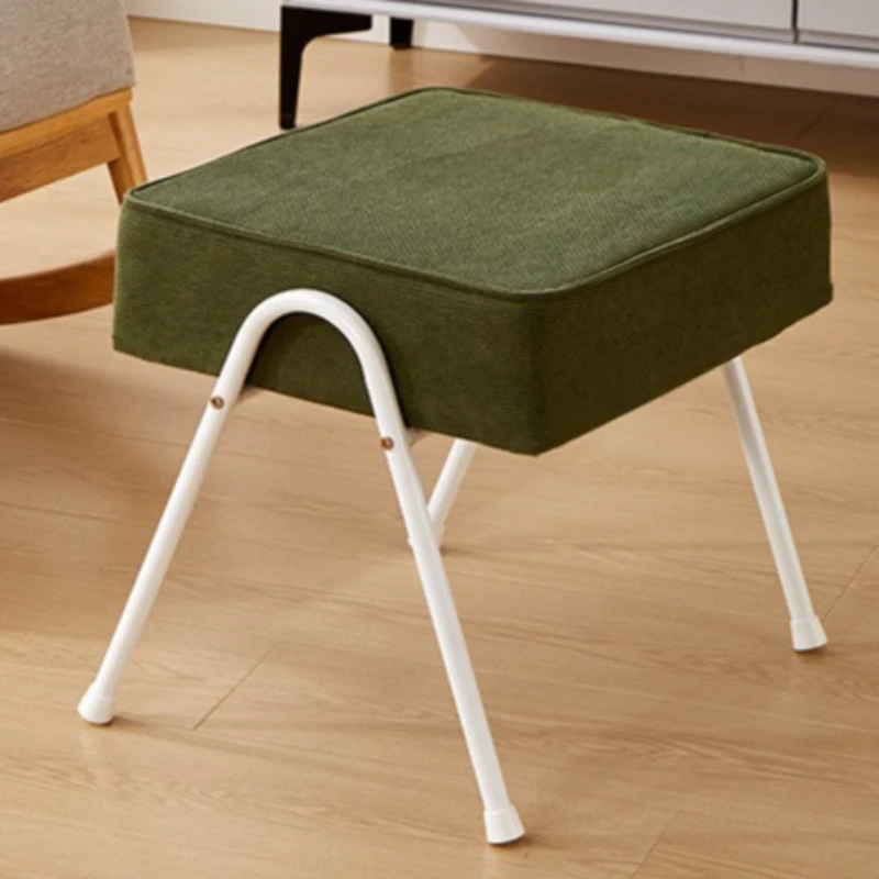 Compact Portable Designer Ottomans Homely Convenience Lamp Fleece Ottomans Shoe Change Bench Living Furniture Taburetek XYDZ