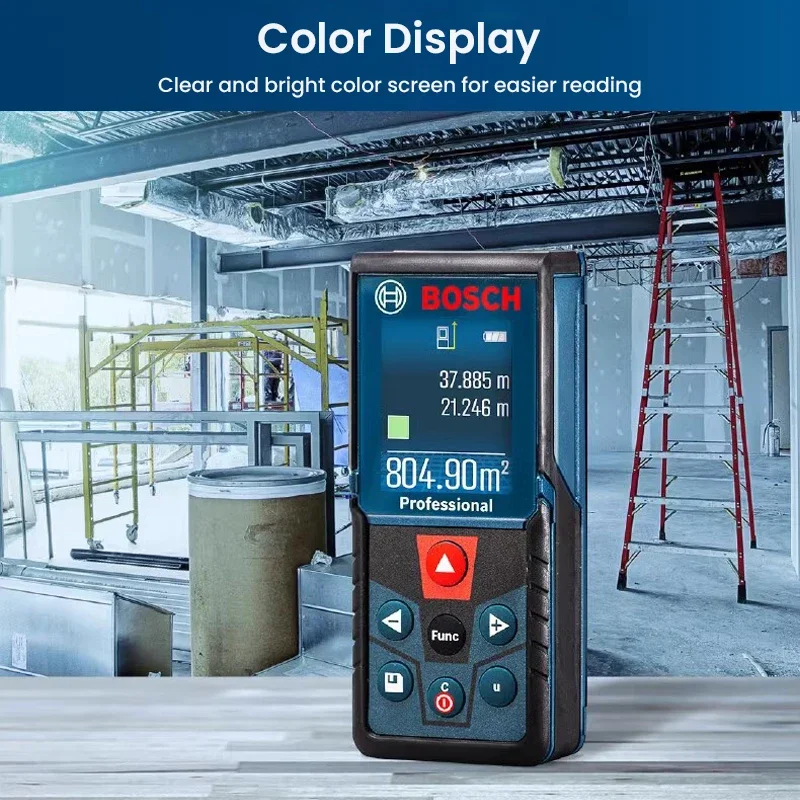 BOSCH GLM 400 Laser Rangefinder Color Screen Display 40M Distance Meter High Precision Laser Ruler Measurement Tools GLM400