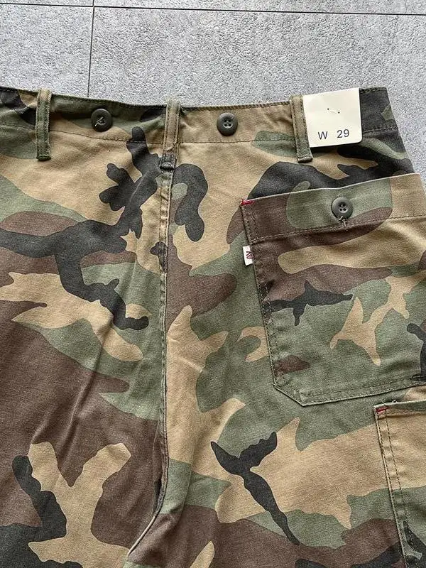 

Strongly Recommended Men's American Retro Camouflage Work Trousers Straight Leg Casual Long Pants Summer Faionable Brand