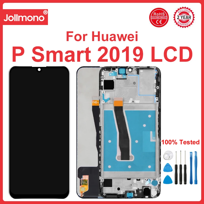 

6.21'' For Huawei P Smart 2019 LCD Display with Touch Screen Digitizer Assembly With Frame For P smart 2019 POT-LX3 Repair Part