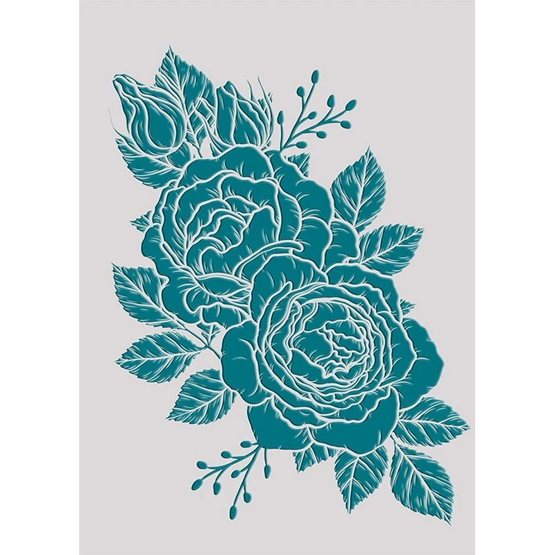 مجلد تخفيف منقوش ثلاثي الأبعاد - وردة مهيبة #6