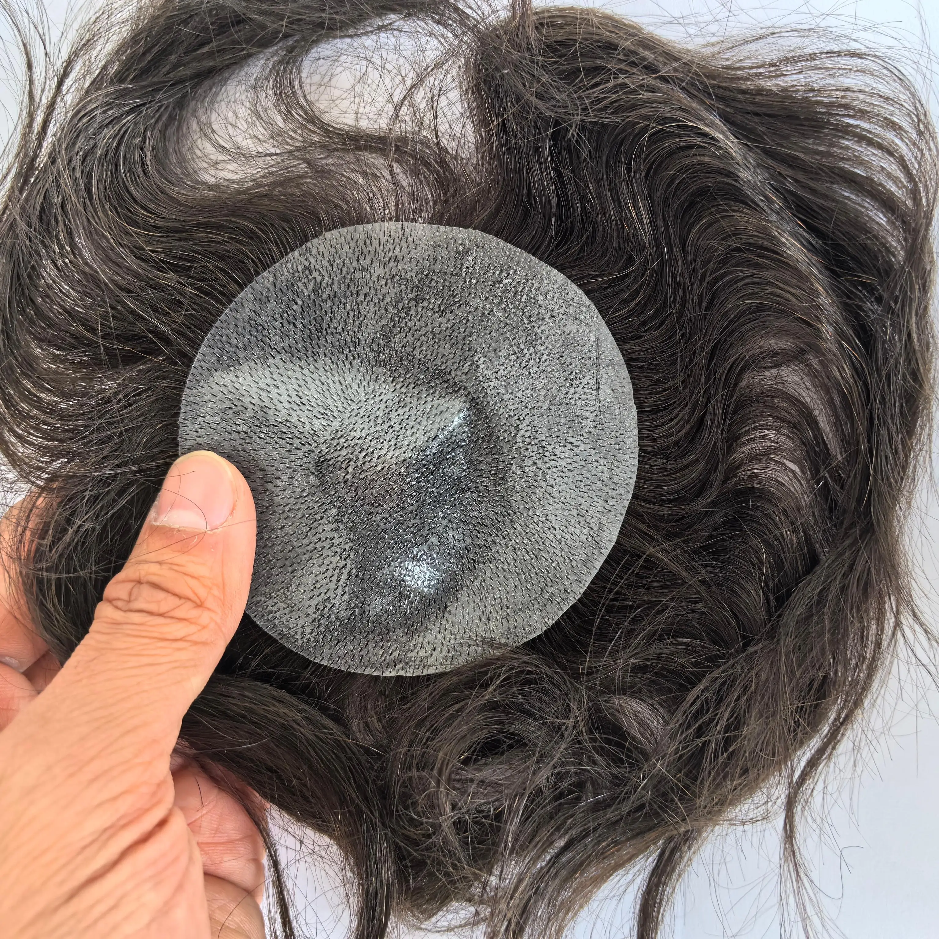 Men's Ultra-Thin 8x8cm PU Bald Spot Solution