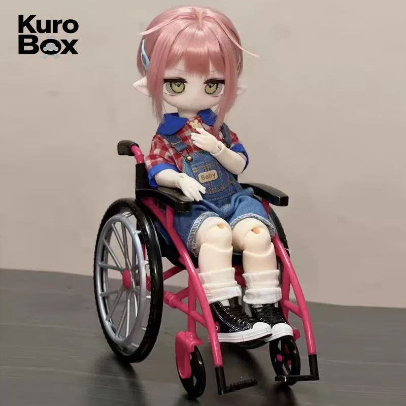 1/6 Schaal Miniatuur Rolstoel Kruk Ziekenhuis Scène Accessoires Yandere Verpleegster Actiefiguur BJD Pop Diorama Props Model