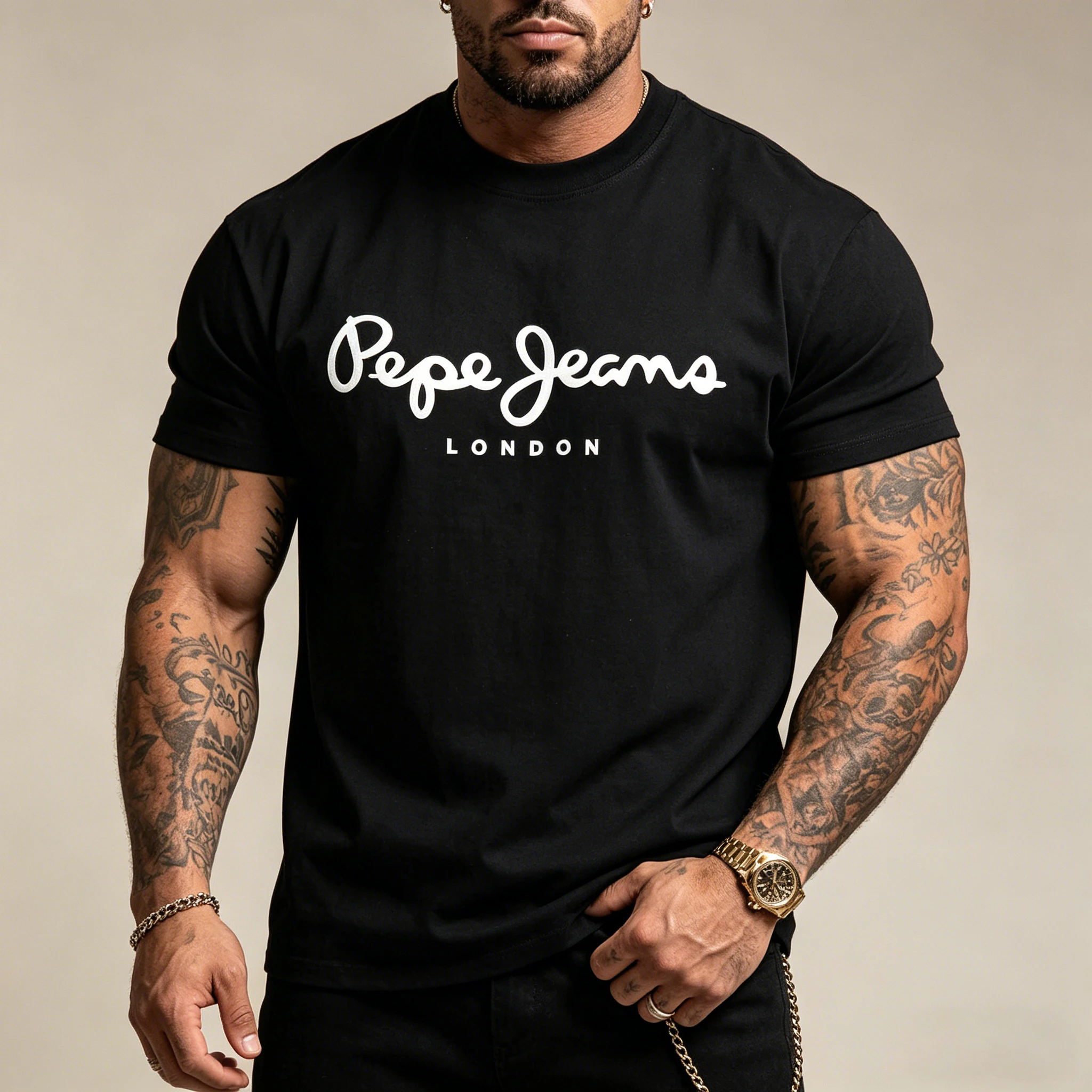 Camiseta Pepe Jeans Londen de verano para hombre, manga corta, moda popular, 100% algodón, tops de moda, ropa de calle, tallas S-4XL, talla grande
