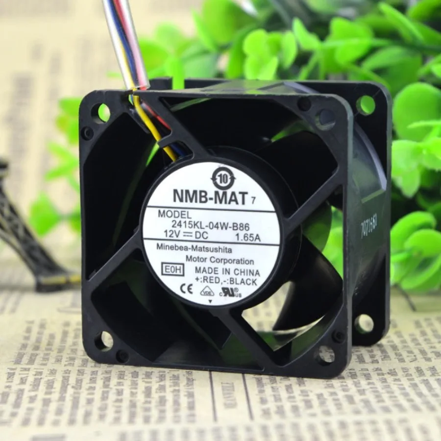 AA + FOR NMB 6038 DC12V 1.65A 2415KL-04W-B86 PWM 6cm Double Ball Violent Fan