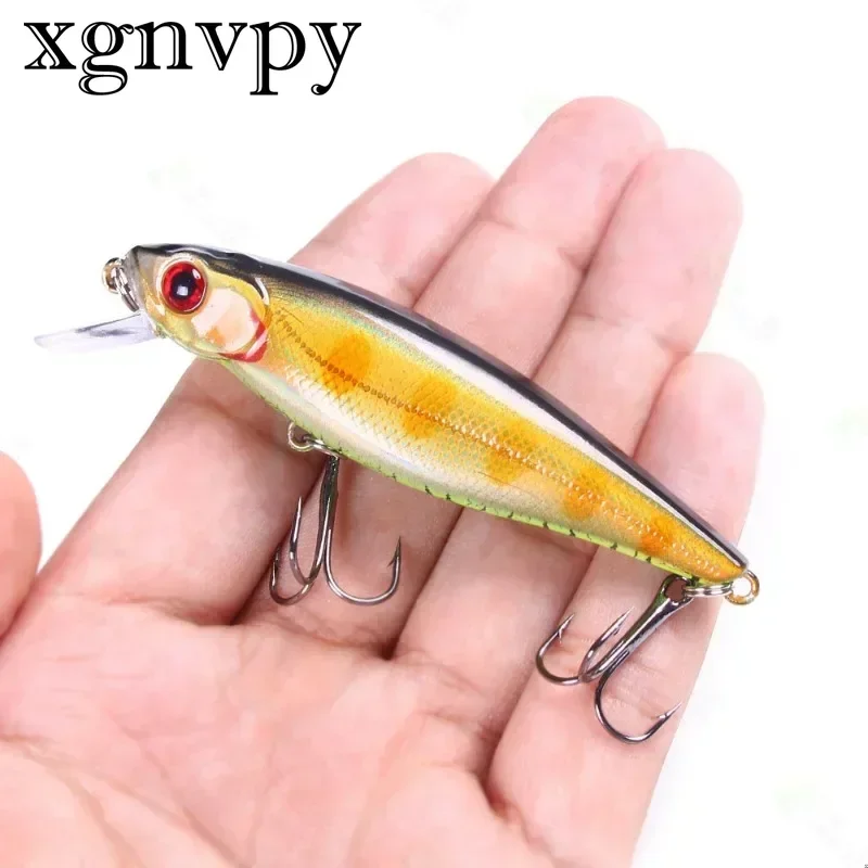 Xgnvpy 1pcs Minnow Baits 9.2g Long Cast Floating Bionic Small Miloruya Baits Brook Brook Beach Slow Sinking Hover Baits