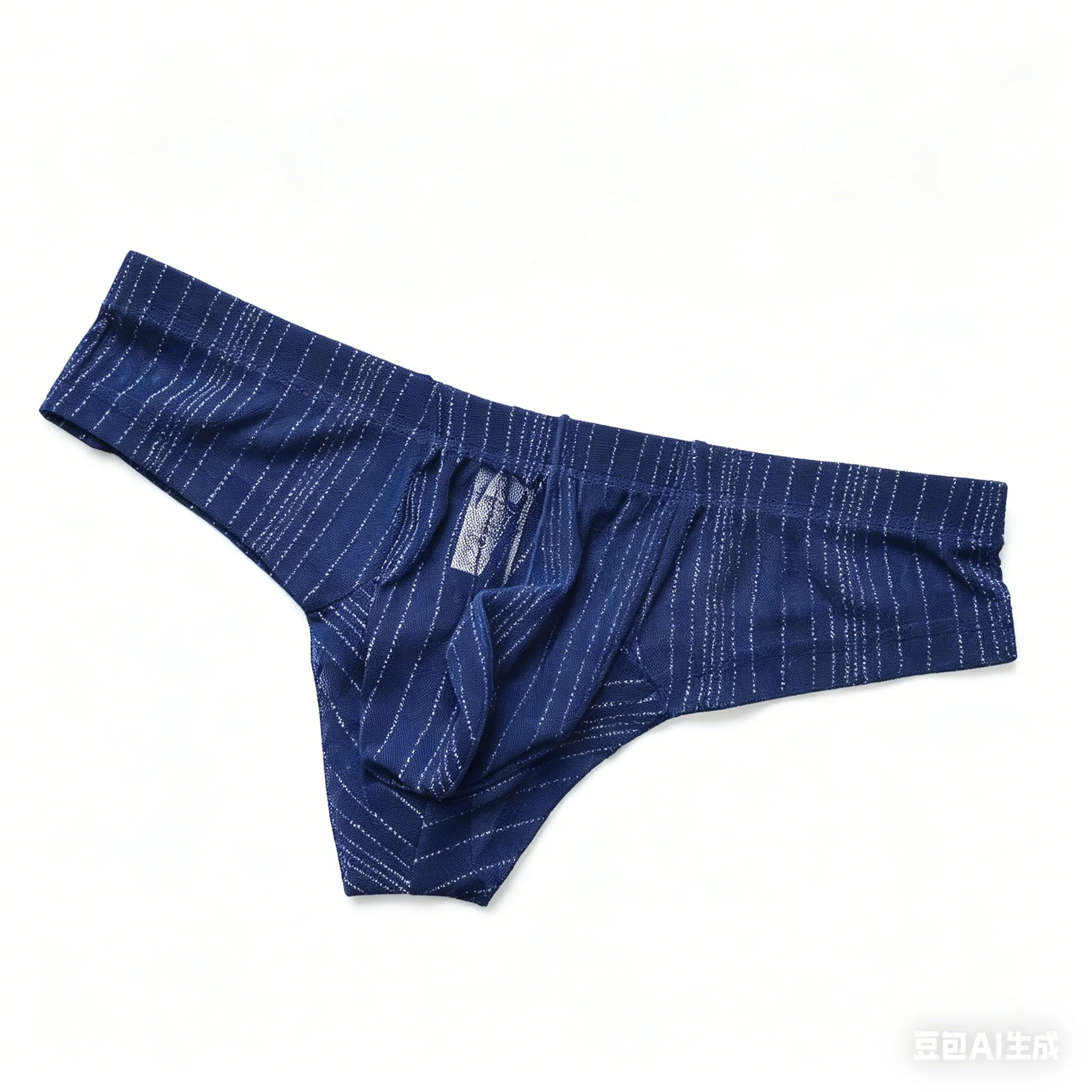 Sheer Striped Low waist Briefs for Men Breathable Casual Underwear Gays Erotic U Pouch G-strng This Transparent Sexy Mini Thongs