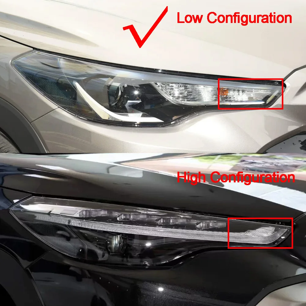 Headlight Cover For Toyota 2022-2024 Frontlander (Low Configuration) Replacement Front Car Light Auto Shell Lampcover Lampshade