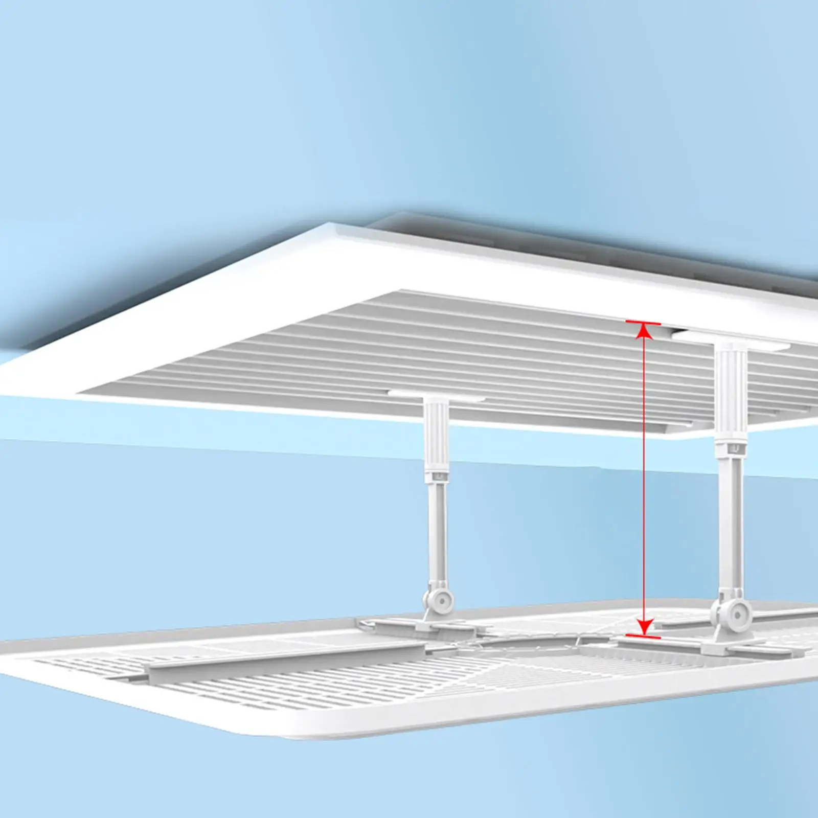 Air Conditioner Vent Deflector Prevent Direct Blowing Extended Hooks Ceiling Air Vent Deflector for Home Library Classroom