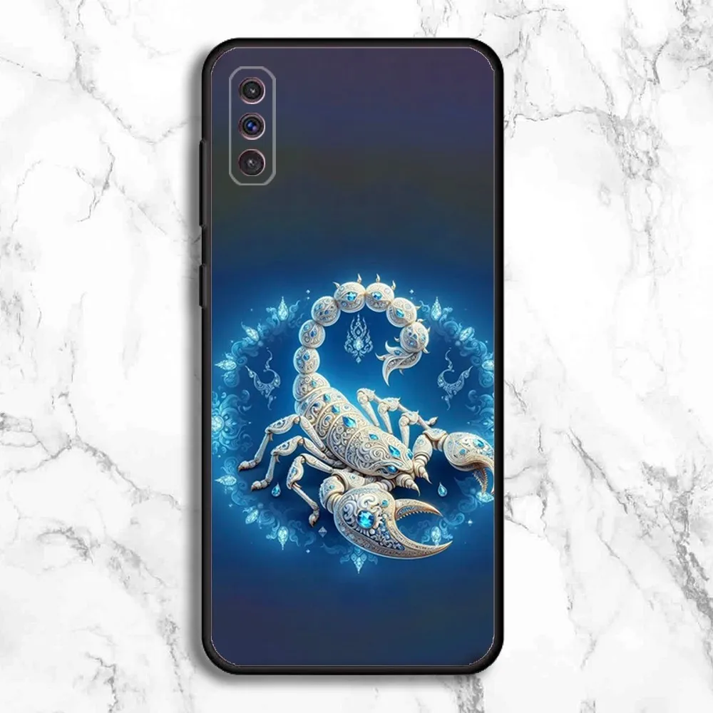 Cool insect Scorpion Phone Case For Samsung Galaxy A13,A21s,A22,A31,A32,A52,A53,A71,A80,A91 Soft Black Phone Cover