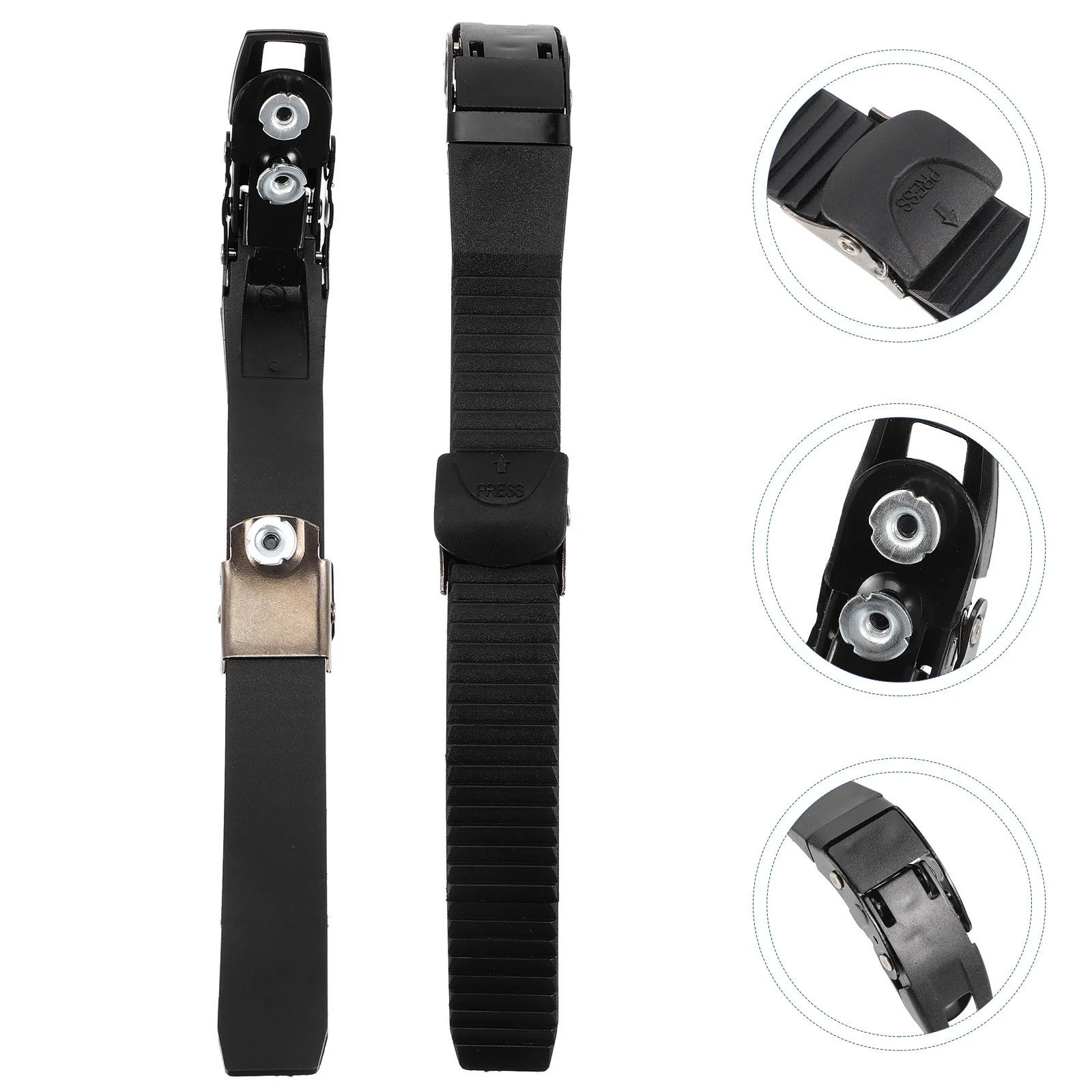 2 قطعة ملحقات أحذية التزلج تصميم ثابت مادة عالية الجودة المهنية الأسطوانة تزلج مشبك حزام المحمولة مشبك حزام