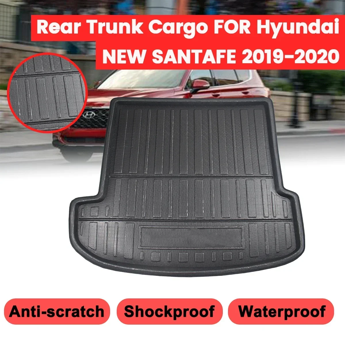 

Car Cargo Liner For Toyota For Corolla Sedan models 2019 Boot Tray Rear Trunk Cover Matt Mat Floor Carpet Kick Pad