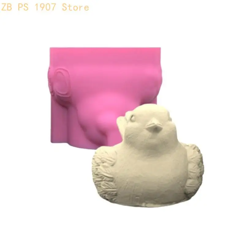 Versatile Silicone DIY Moulds Holder Mold Bird Shaped Candlestick Molds 55KA