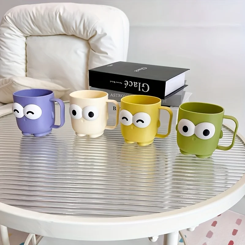 2pcs Adorable Cartoon Toothbrush Holder, Multi-functional Oral Care Cup