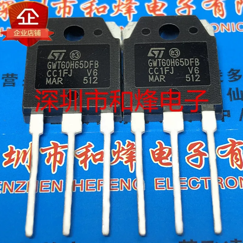 5PCS-10PCS GWT60H65DFB STGWT60H65DFB  TO-3P 650V 60A  Imported Original Best Quality In Stock Fast Shipping