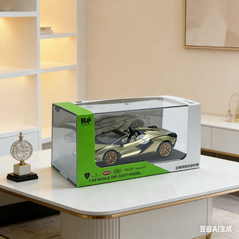 

Premium Craft 1:32 Lightning Diecast Model, Official Alloy Car with Acrylic Display Box for Collectors