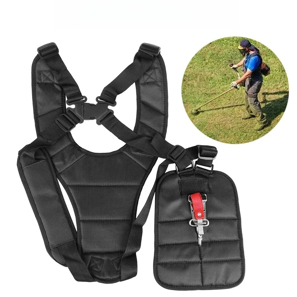 

Double Shoulder Strimmer Harness Strap For Lawn Mower Grass Brush Cutter Garden Power Pruner Adjusted Nylon Belt