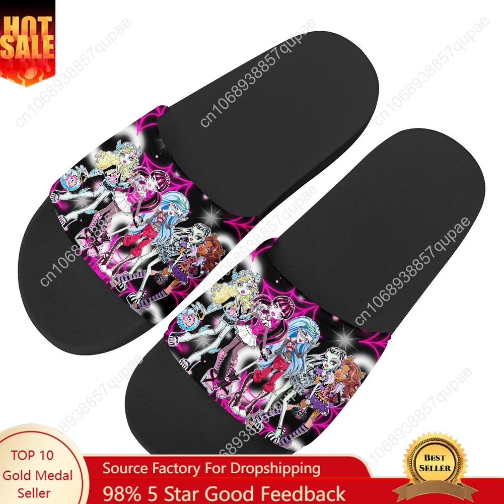 

Monster Slippers Home Water Shoes Cute Cartoon Anime High Men Women Teenagers Beach Pool Sandals Custom Summer Slipper Fashion