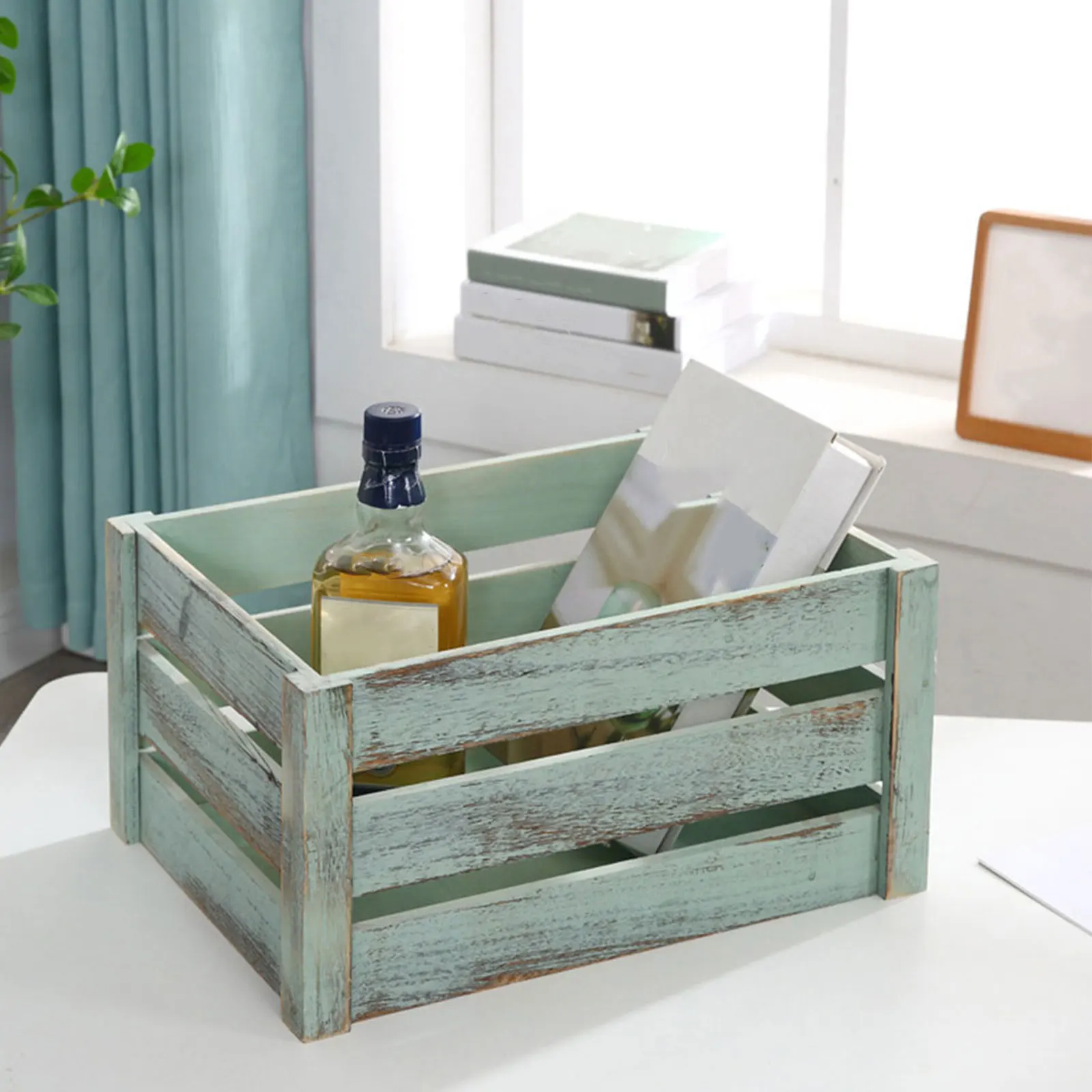 

Wooden Storage Box Bins Multi purpose Container Toys Sundries Basket Cover Child Eco friendly Premium Materials