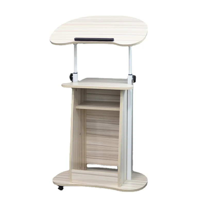 

YY Mobile Conference Training Lecture Desk Standing Office Study Table Reception Desk