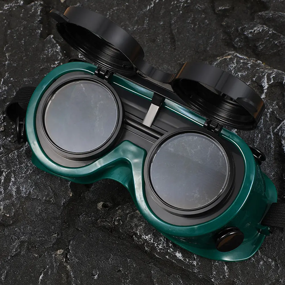 

5 шт. сварочных защитных очков: прочные, легкие, с закругленными краями, для защиты от искр и жара, для промышленного использования