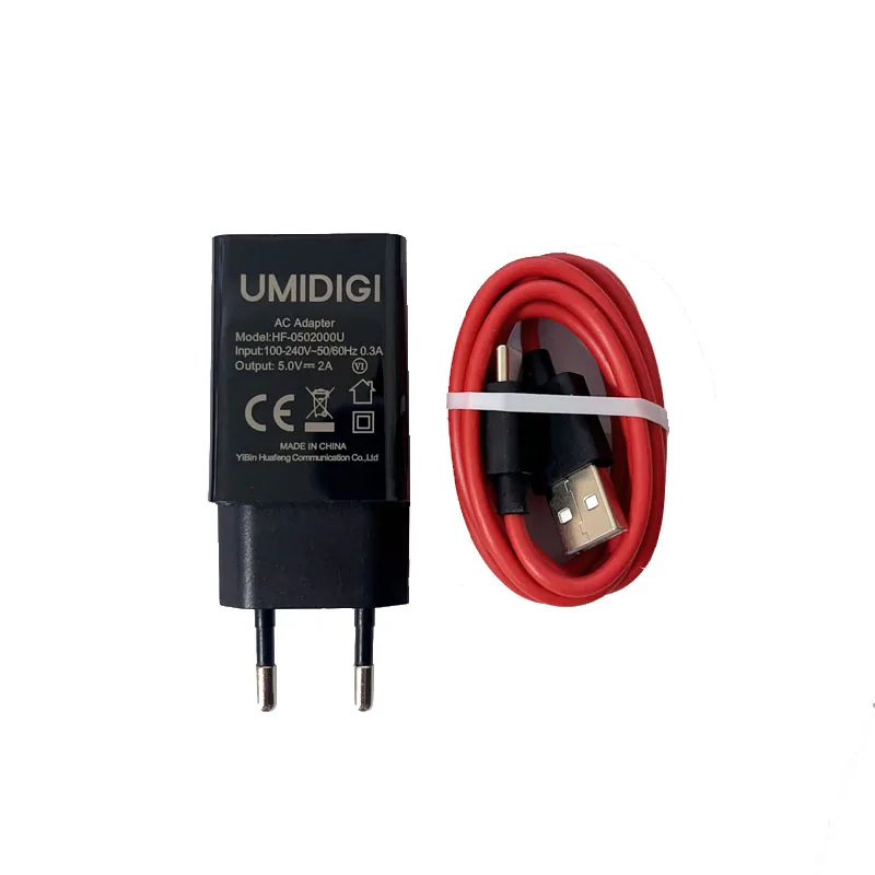 Quick Charger Original with 1M Type C Data Cable Quick Charging for UMIDIGI G5/G5A/C1/G1/G3 Plus/A13/A11/A11 Pro Max 5V-2A