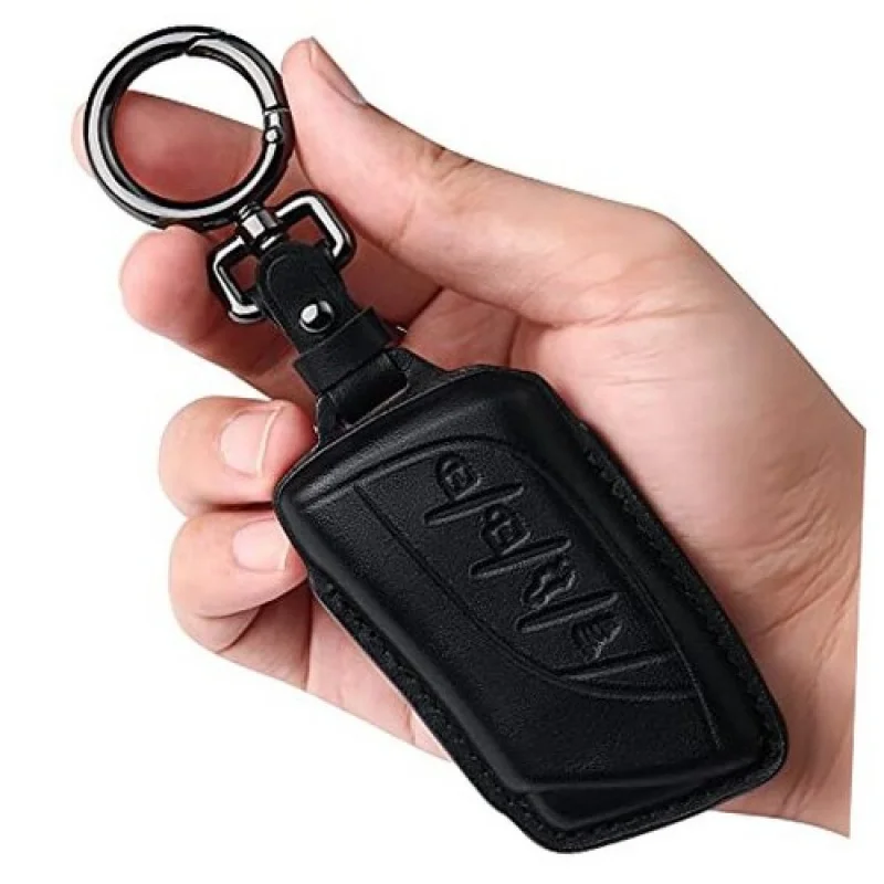 

A+ for Lexus Leather Key Fob Cover with Keychain Compatible with Lexus 2018 Black