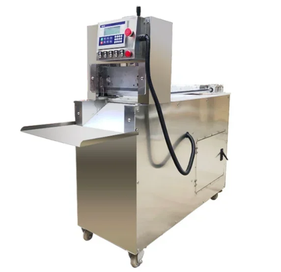 

automatic frozen meat roll slices mutton bacon ham cooked beef slicer cutting machine