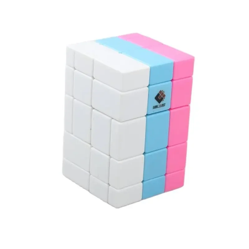 Cubetwist Conjoined Tricolor 3X3X5 Spiegel Magic Kubus Bump Snelheid Puzzel 335 Kubus Educatief Speelgoed Voor Kinderen Met Beugel