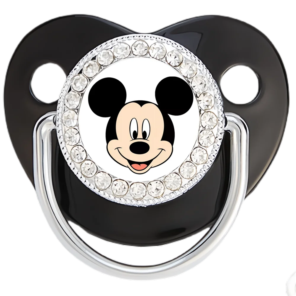 

Newborn pacifier with cartoon print and baby nipple luxurious model nipple cartoon print baby nipple Prince/Princess style baby