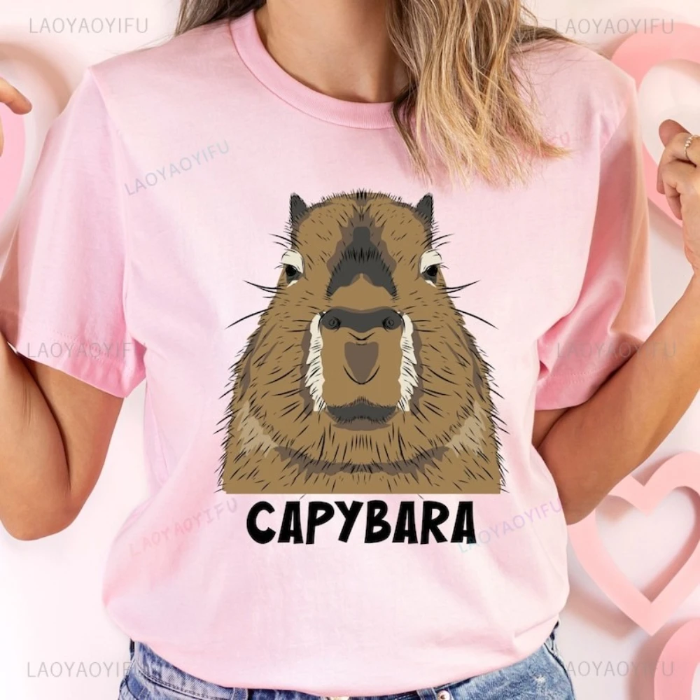 

Capybara Lover Clothes Gift for Woman Kawaii Shirt Hight Quality Cotton Hight Quality Cotton LoverT Shirt Wildlife Lover Shirt