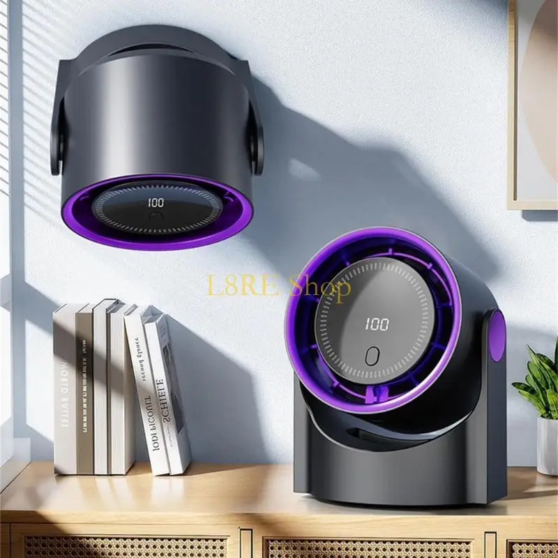 L8RE Electric Fanless for Office Desk أو Doom Goom Nightstands USB مكيف هواء قابل لإعادة الشحن مع بطارية 1200 مللي أمبير في