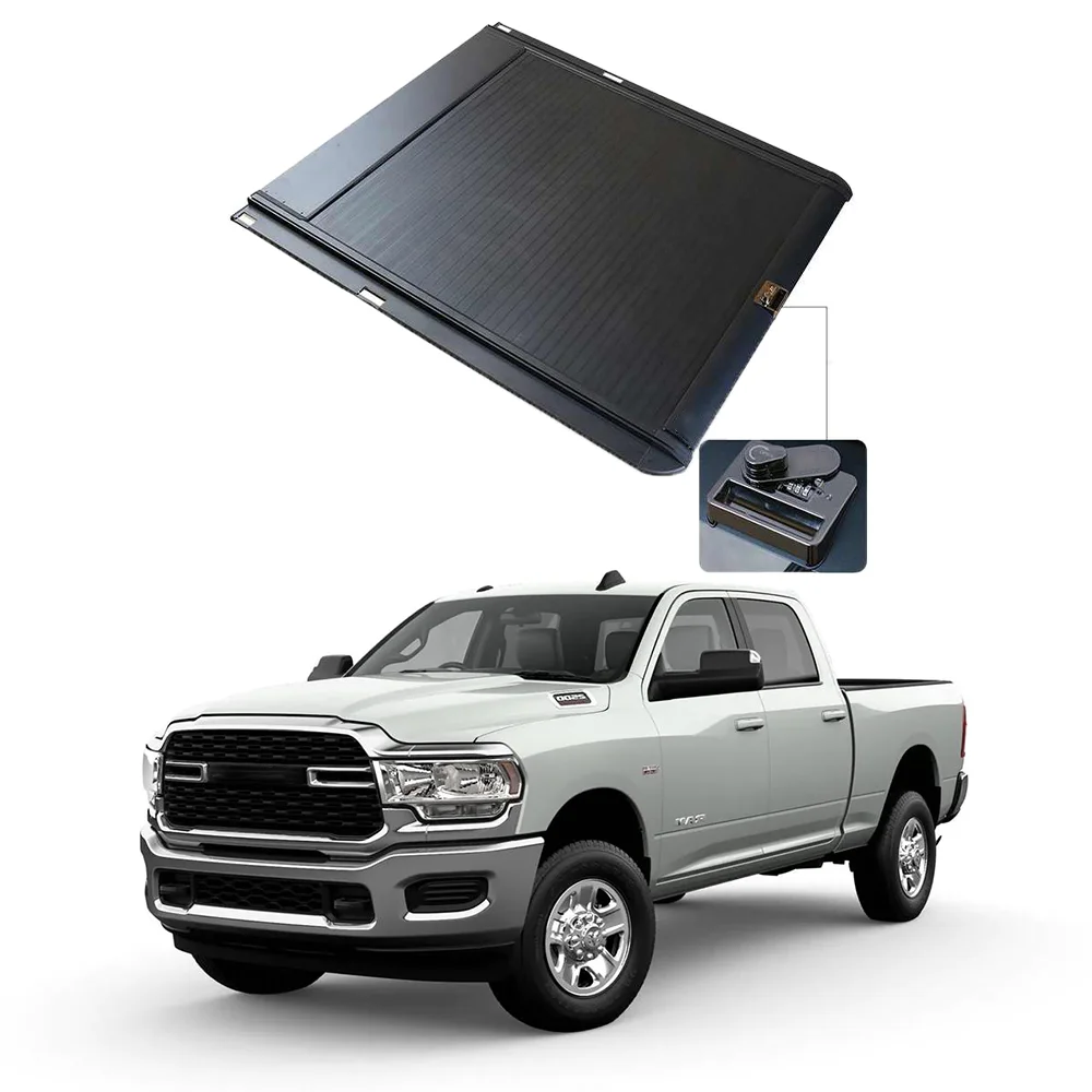 Wholesale Price Hard Roll Up Pickup Truck Bed Cover Roller Shutter Lid Tonneau Cover With Password Lock For dodeg ram1500 2015