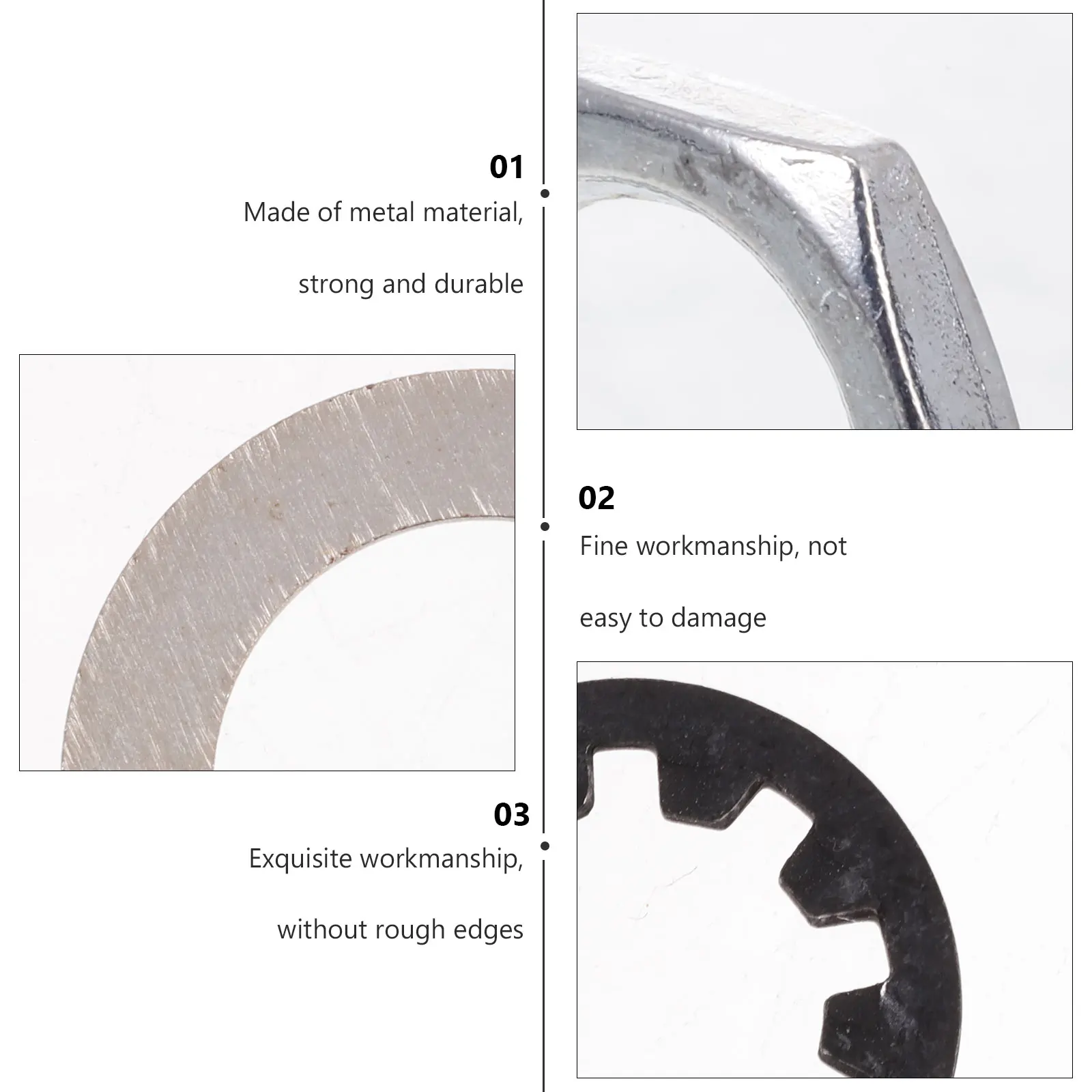 

12 Pcs Nut Washer Star Shaped Gasket Metal for Potentiometer Electric Guitar Nuts and Washers Shims