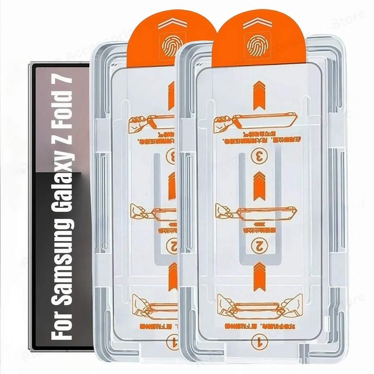 2er-Pack für Samsung Galaxy Z Fold 7 6 5 4, automatische Staubentfernung, blasenfreier, klarer Displayschutz für Samsung Z Fold5 Fold6 Fold7