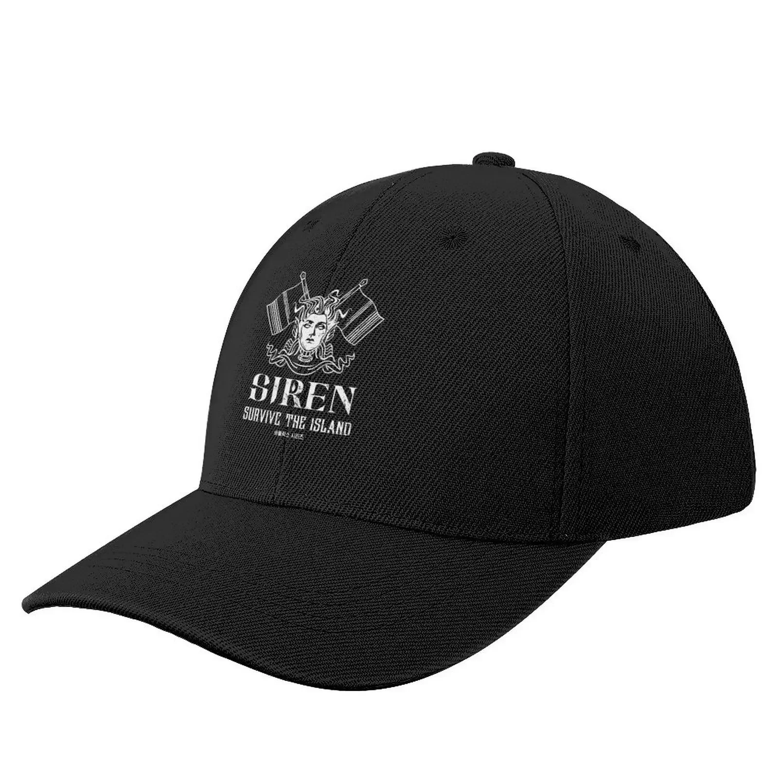 

Siren Survive The Island Eng Ver Blk Baseball Cap Fashion Beach fun hats Beach Bag sun caps Women's Men's