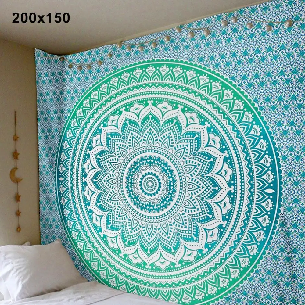 Mandala Bohemian Yoga Mat Beach Towel Shawl Blanket Indian Wall Hanging Tapestry Polyester Easy To Carry Durable Multiple Uses