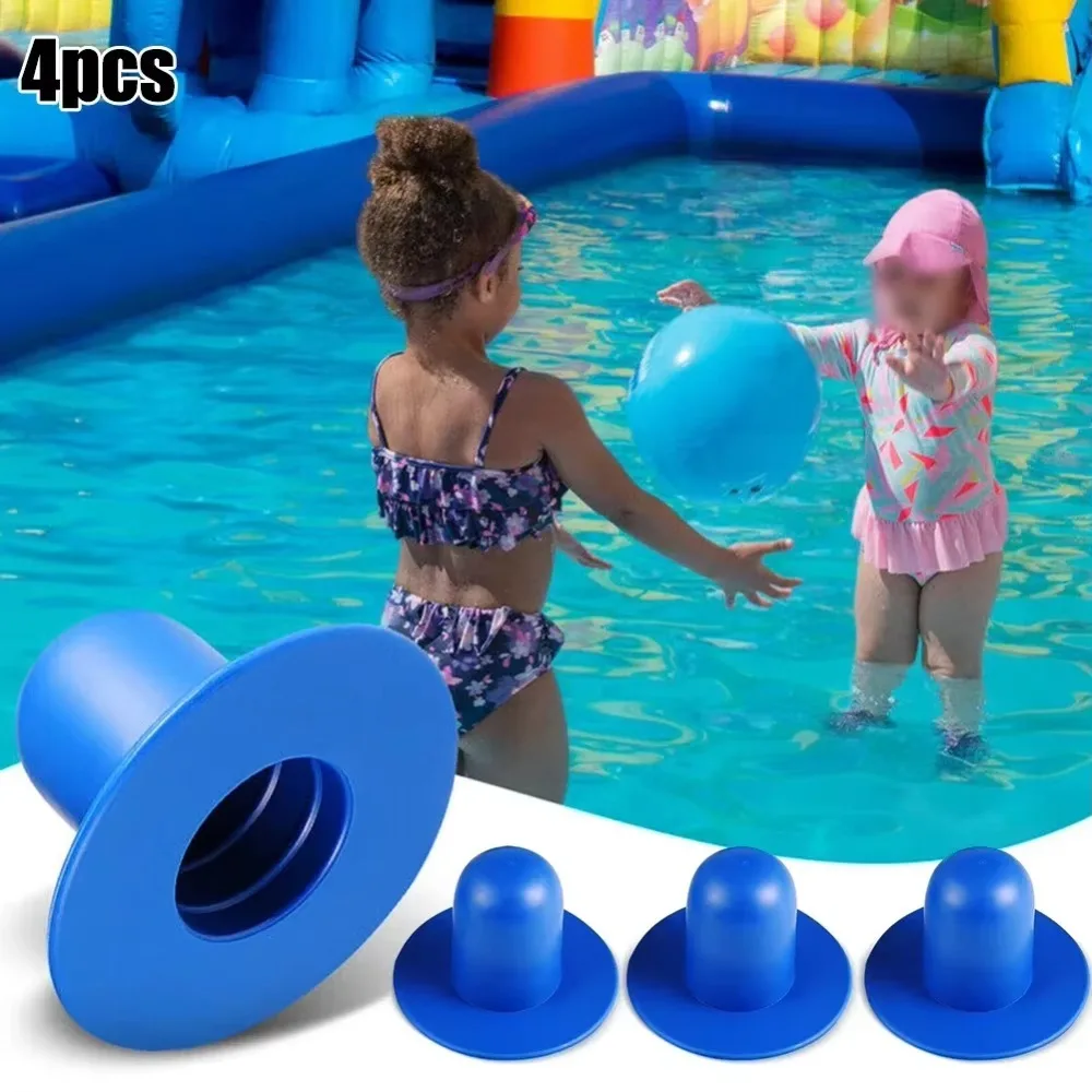 4pcs Ground Swimming Pool Filter Pump Strainer Hole Stopper For INTEX Swimming Pool Accessories Wall Replace Strainer Hole Kit
