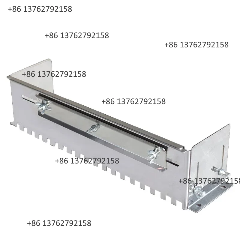 400-800mm Adjustable Notched Trowel Mortar Comb Even Spreading Tool For Floor Tile Adhesive Coating Work