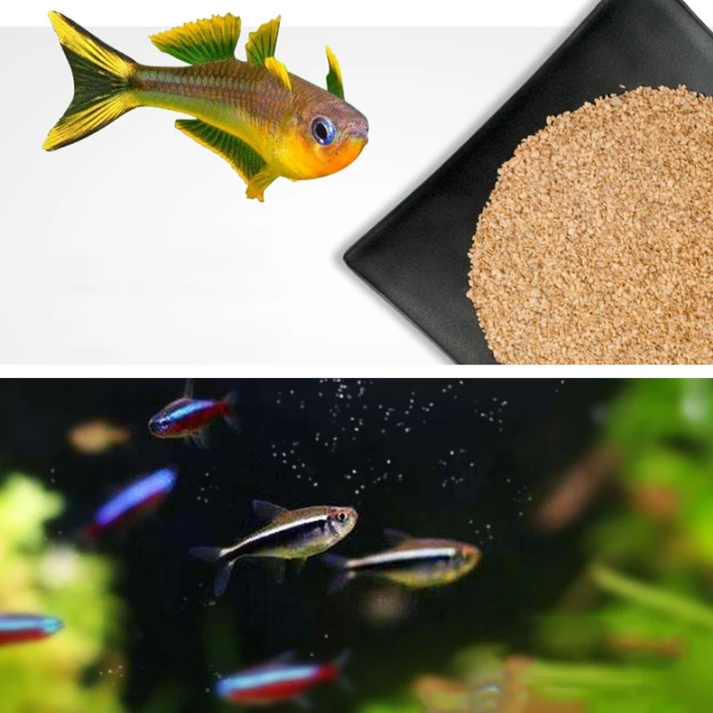 1 Can 1280ml/500ml Guppy Aquarium Fish Food Natural High Protein Fishing Baits