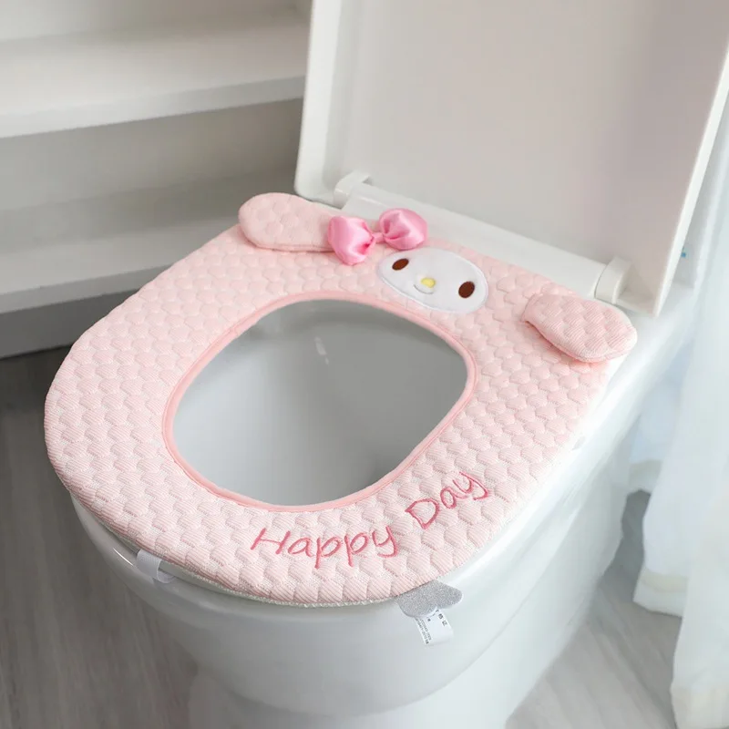 

Коврик для унитаза Hello Kitty Sanrio, милый домашний нескользящий коврик для унитаза в стиле аниме, Коричный, My Melody, San, игрушки, подарки для девочек