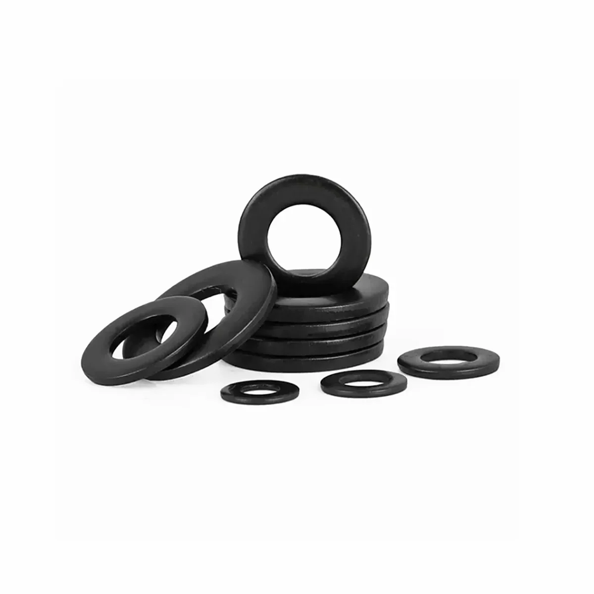 Black 304 Stainless Steel Ultra-Thin Flat Washer Widened And Thickened Enlarged Flat Washer