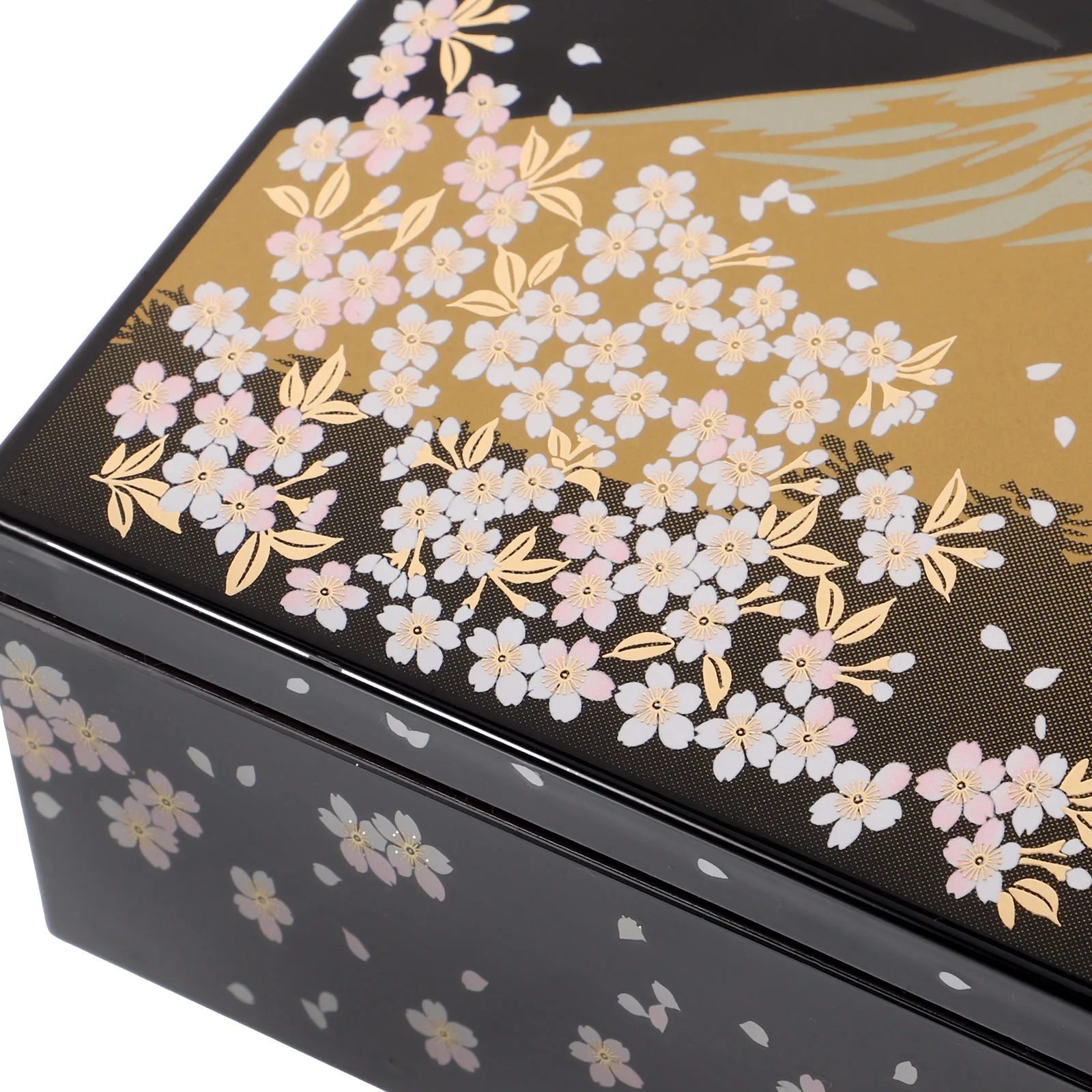 

Japanese Fuji Mountain Sushi 12 5x12 5x16cm Traditional Lunch Containers Reusable Plastic Layered Case for Adults