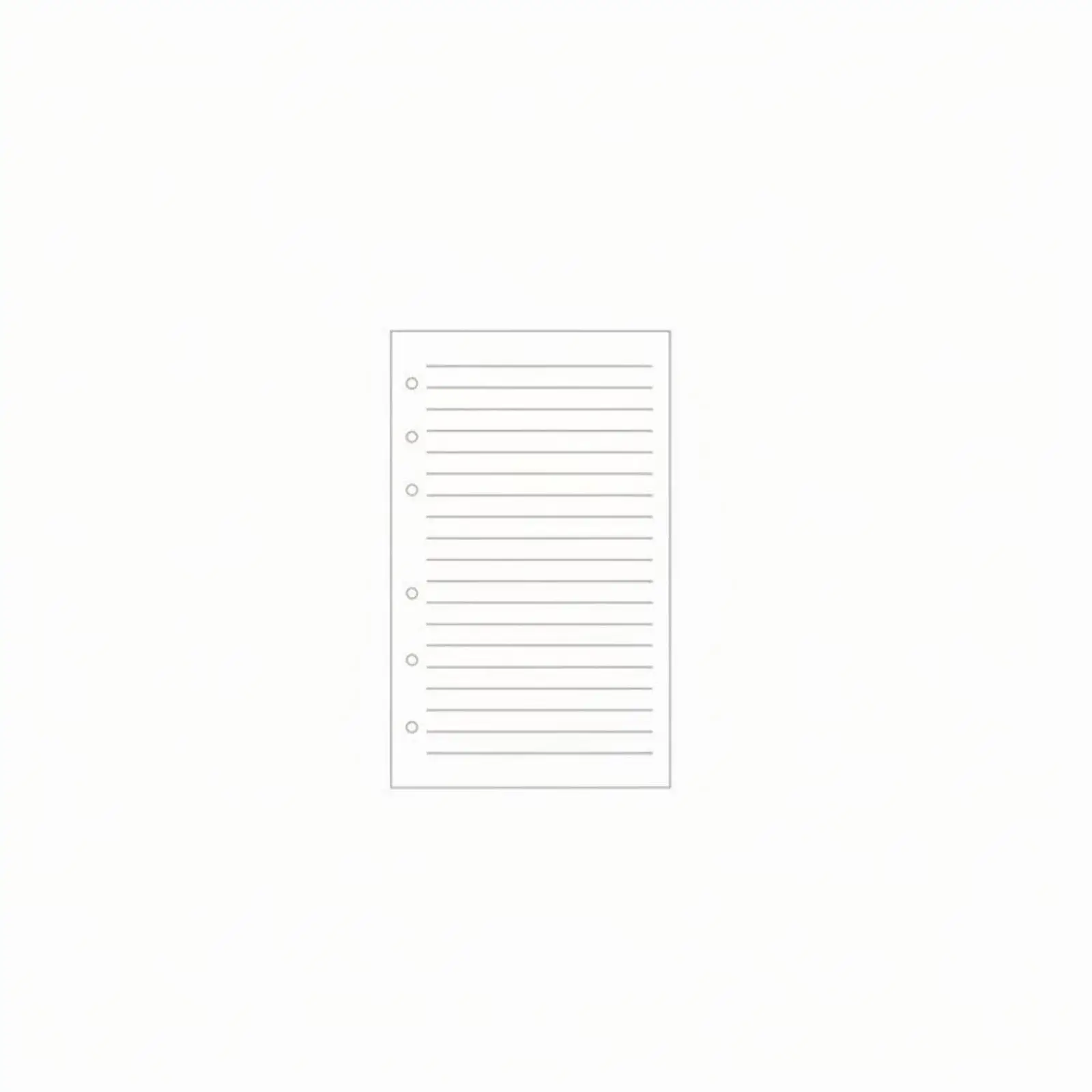 Loose Leaf Paper Refill A5 B5 Blank Kraft Journal Inserts Pre Punched for Binder Notebook Writing Drawing Scrapbook