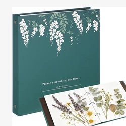 Dried Flower Storage Album Loose-Leaf Scrapbook Holder Pressed Flowers and Leaves Portable and Reusable Plant Specimen Album DIY