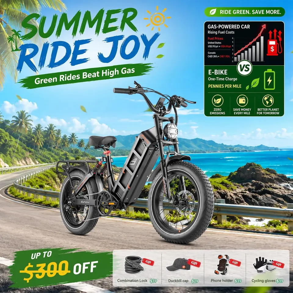 2026 5400W Juliet Pro 2 Electric Bike for Adults 43MPH Dual Motor 70Ah Ebike 200Miles Long Range Electric Bicycle, 20'' F image 6