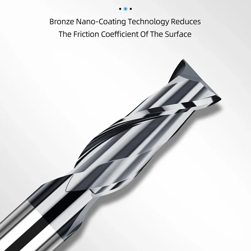 

TYTURE HRC45 Carbide Flat Mills Alloy Coating Milling Cutter Cnc Maching Tool 2 Flutes End Mill For Metal 1 2 3 4 5 6 8 10 12mm